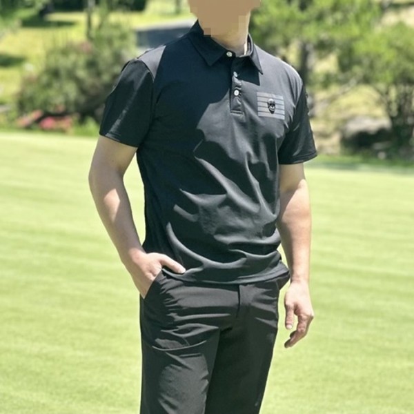 ❤[AMAZINGCRE] 어메이징크리 남성 에어로 쉴드 카라 쇼츠 티셔츠 - gol1728x