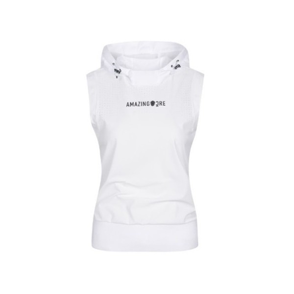 ❤[AMAZINGCRE] 어메이징크리 여성 에어서킷 후디 슬리브리스 티셔츠 - gol1733x