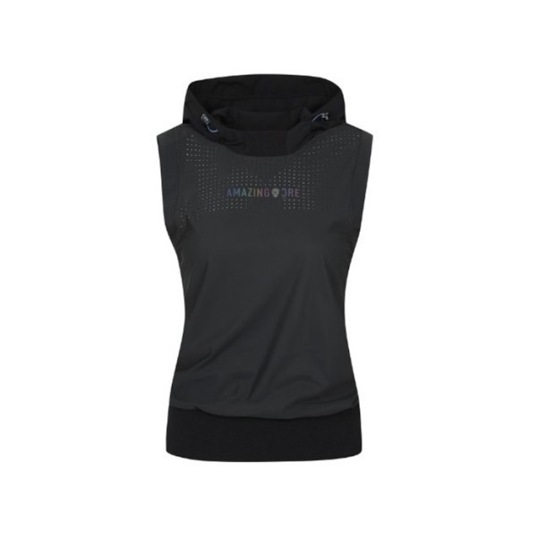 ❤[AMAZINGCRE] 어메이징크리 여성 에어서킷 후디 슬리브리스 티셔츠 - gol1734x