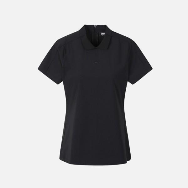 ❤PXG 여성 썸머 컬러 블럭 퍼포레이티드 카라 티셔츠 - gol1743x