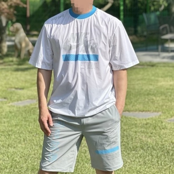 ❤[NIKE] 나이키 남성 AIR 우븐 라운드 쇼츠 트레이닝셋 - gol1750x