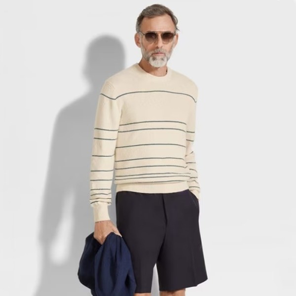 ❤에르메네질도 제냐 남성 Oasi Lino 쇼츠 - Ermenegildo Zegna Mens Oasi Lino Shorts - zec7747x