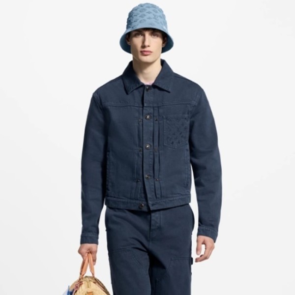 ❤루이비통 남성 가먼트 다이드 데님 타입 II 트러커 재킷 - Louis vuitton Mens Garment Dyed Denim Type II Trucker Jacket - lvc7772x