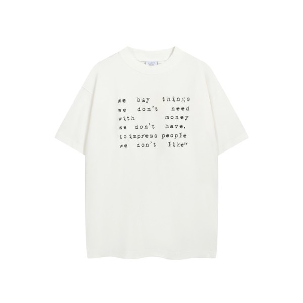 ❤베트멍 남/녀 라운드 반팔 티셔츠 - Vetements Unisex Oversize Tshirt - buc7790x