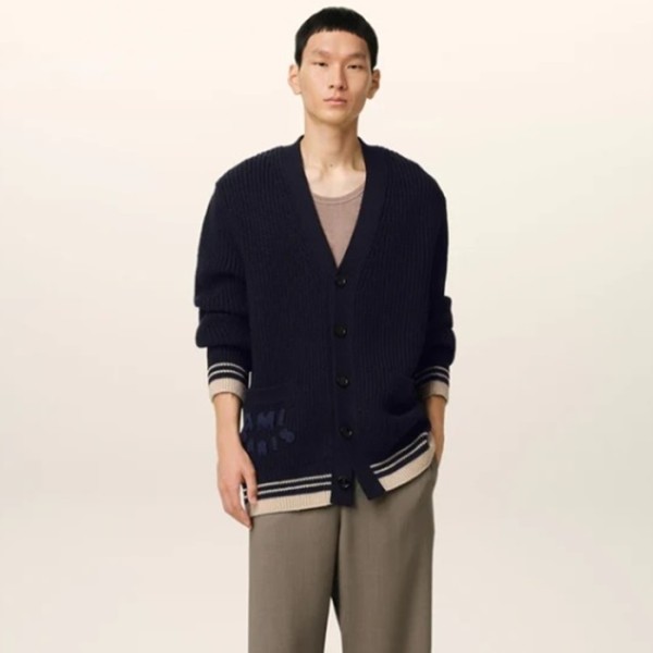 ❤아미 남/녀 브이넥 가디건 - Ami Unisex V-neck Cardigan - amc7797x