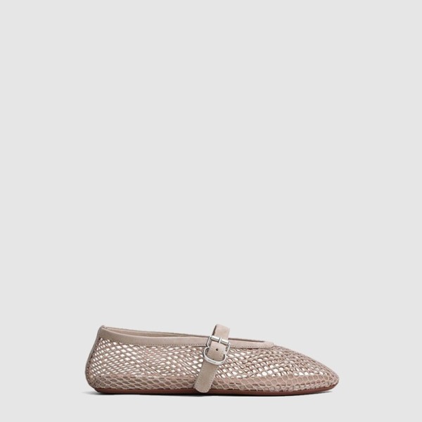 ❤알라이아 여성 피시넷 발레 플랫 슈즈 - Alaia Womens Fishnet Ballet Flat Shoes - als6364x