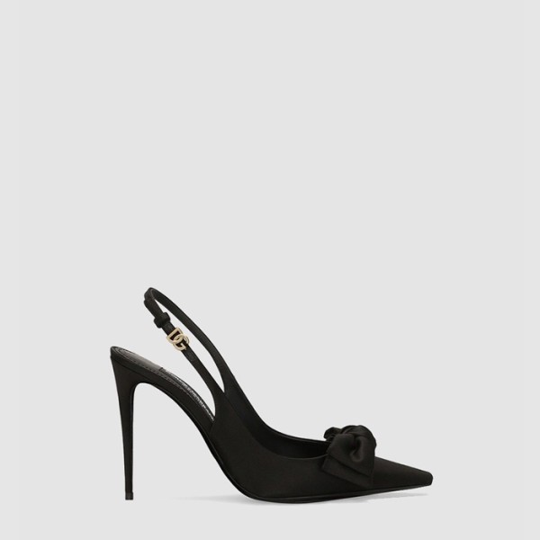 ❤돌체앤가바나 여성 리본 새틴 슬링백 - Dolce&Gabbana Womens Satin Slingback With Ribbon - dos6391x