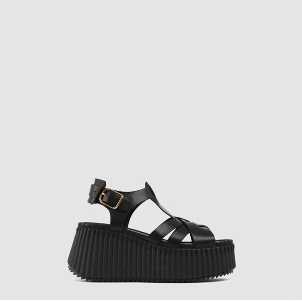 ❤끌로에 여성 Nama 웨지 샌들 - Chloe Womens Nama Wedge Sandals - chs6416x