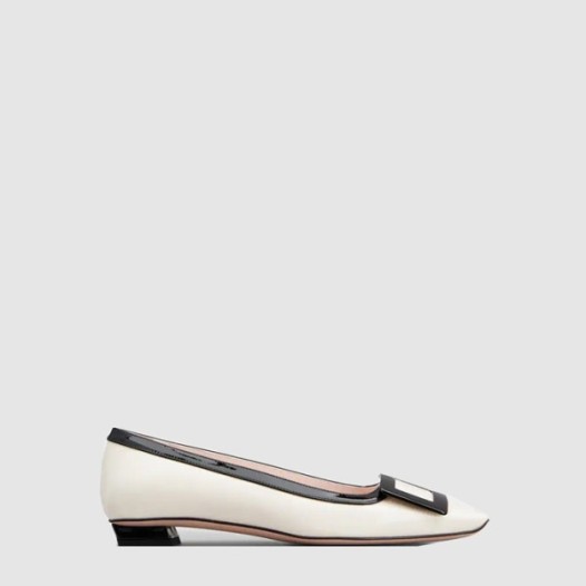 ❤로저비비에 여성 벨 비비에 래커드 버클 발레리나 플랫 - Roger Vivier Womens Belle Vivier Lacked Buckle Ballerina Flat - ros6422x