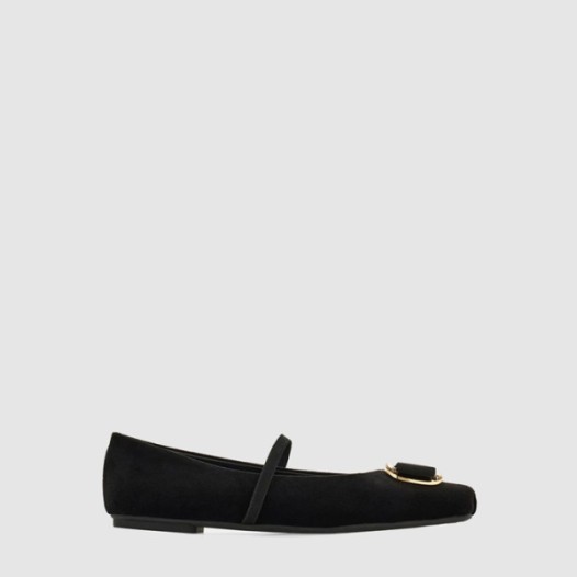 ❤페라가모 여성 뉴 바라 플레이트 발레 플랫 - Salvatore Ferragamo Womens New Bara Plate Ballet Flats - fes6444x