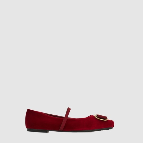 ❤페라가모 여성 뉴 바라 플레이트 발레 플랫 - Salvatore Ferragamo Womens New Bara Plate Ballet Flats - fes6445x