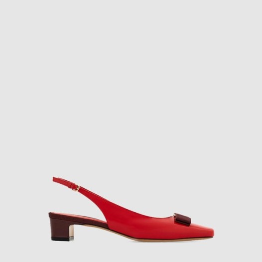 ❤페라가모 여성 아이코닉 보우 슬링백 - Salvatore Ferragamo Womens Iconic Bow Slingback - fes6447x