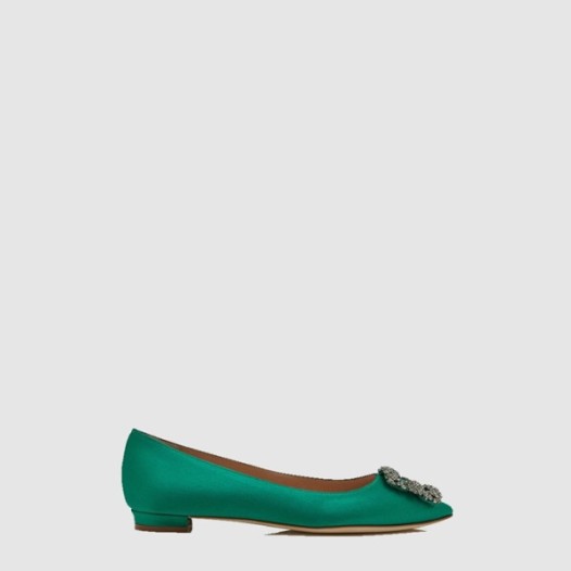 ❤마놀로 블라닉 여성 항기시 플랫 - Manolo Blahnik Womens Hangisi Flat Shoes - mas6534x