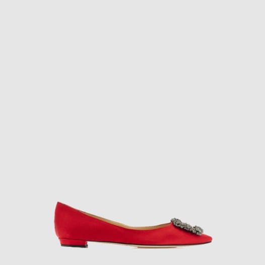 ❤마놀로 블라닉 여성 항기시 플랫 - Manolo Blahnik Womens Hangisi Flat Shoes - mas6537x