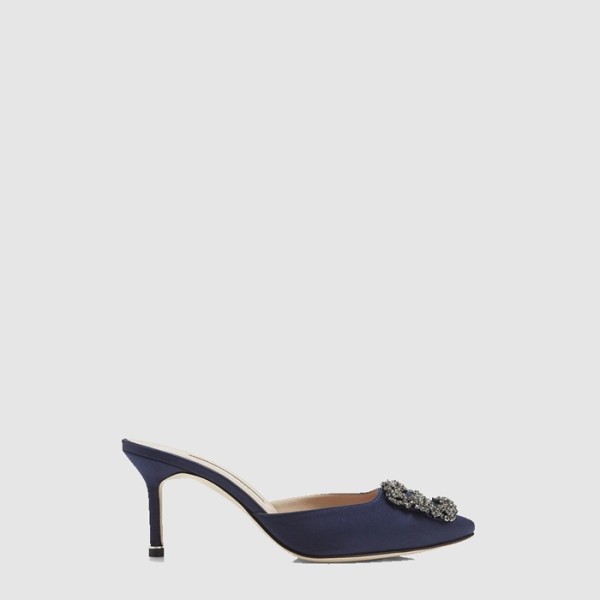 ❤마놀로 블라닉 여성 항기시 새틴 뮬 - Manolo Blahnik Womens Hangisi Satin Mule - mas6540x