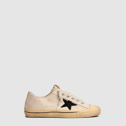 ❤골든구스 여성 스웨이드 스타 엠브로이더리 레터링 브이스타 - Golden Goose Womens Suede Star Embroidered Lettering V-Star - gos6585x