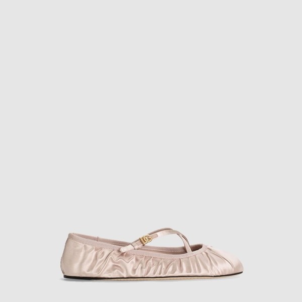 ❤돌체앤가바나 여성 새틴 발레리나 플랫 - Dolce&Gabbana Womens Satin Ballet Flats - dos6671x