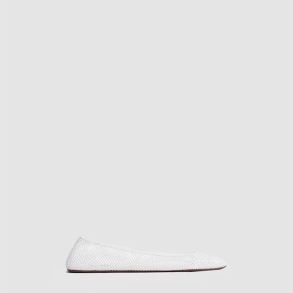 ❤알라이아 여성 피시넷 소재 로우 뱀프 발레 플랫 슈즈 - Alaia Womens Fishnet Material Low Vamp Ballet Flat Shoes - als6678x