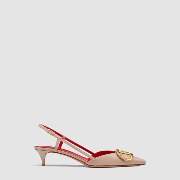 ❤발렌티노 여성 브이로고 시그니처 슬링백 펌프스 - Valentino Womens Calfskin V-Logo Signature Slingback Pumps - vas6688x