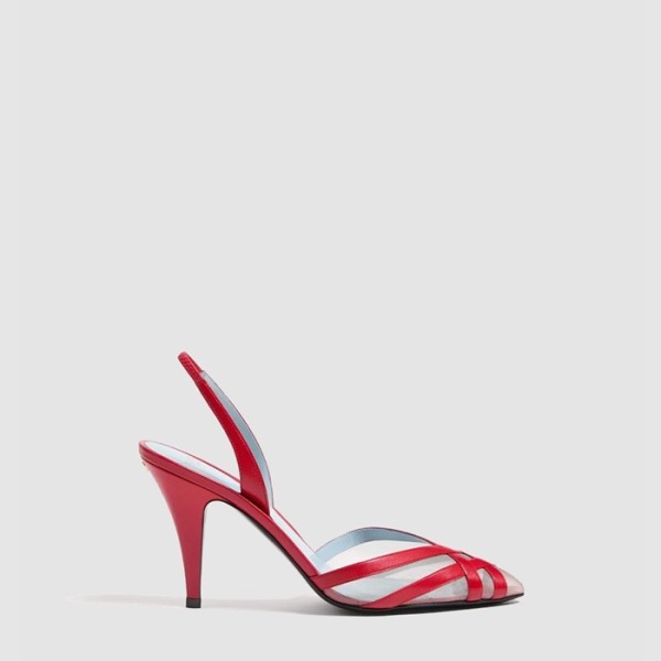 ❤발렌티노 여성 메시 슬링백 펌프스 - Valentino Womens Mesh Slingback Pumps - vas6694x