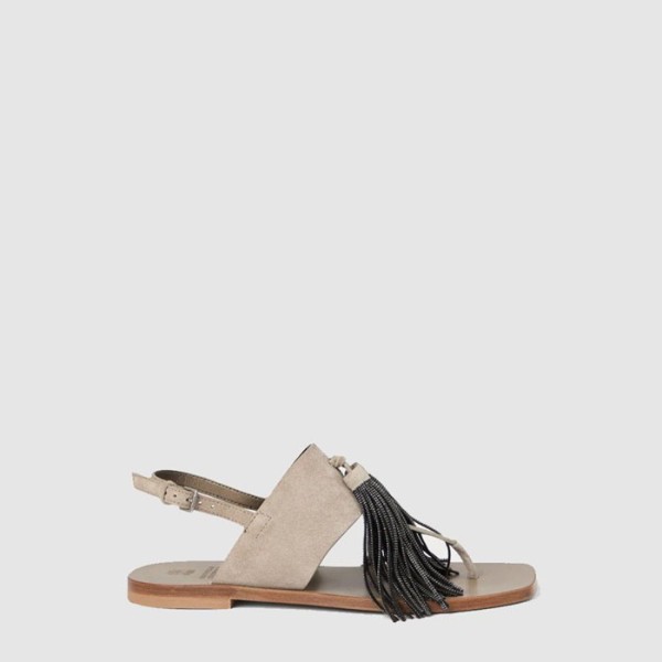❤브루넬로쿠치넬리 여성 스웨이드 샌들 - Brunello Cucinelli Womens Suede Sandals - brs6725x