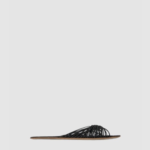 ❤더 로우 여성 가죽 슬라이드 샌들 - The Row Womens Leather Slide Sandals - ths6794x