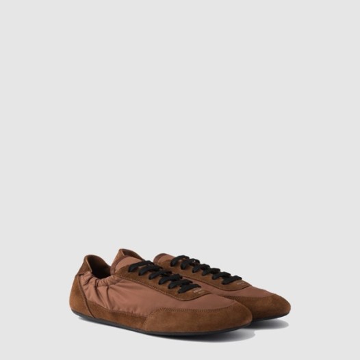 ❤프라다 여성 컬랩스 리나일론 스웨이드 스니커즈 - Prada Womens Collapsible Re-Nylon Suede Sneakers - prs6823x