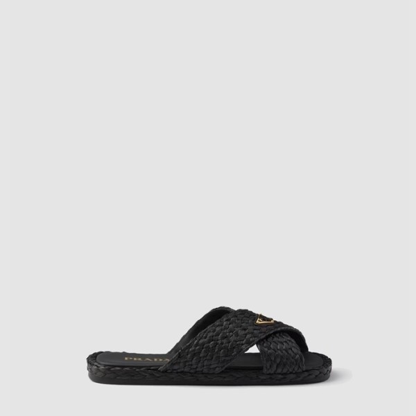 ❤프라다 여성 라피아 슬라이드 - Prada Womens Raffia Slide - prs6868x