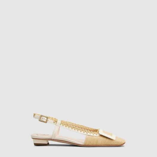 ❤로저비비에 여성 벨 비비에 슬링백 발레리나 플랫 - Roger Vivier Womens Slingback Ballerina Flat - ros6895x