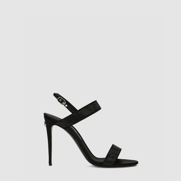 ❤돌체앤가바나 여성 라인스톤 새틴 샌들 - Dolce&Gabbana Womens Rhinestones Satin Sandals - dos6907x