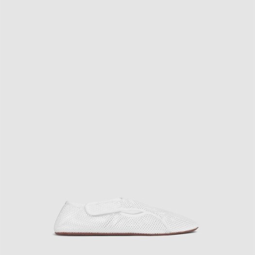 ❤알라이아 여성 피시넷 로우 뱀프 발레 플랫 슈즈 - Alaia Womens Fishnet Material Low Vamp Ballet Flat Shoes - als6910x
