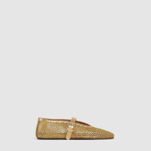 ❤알라이아 여성 피시넷 발레 플랫 슈즈 - Alaia Womens Fishnet Ballet Flat Shoes - als6921x