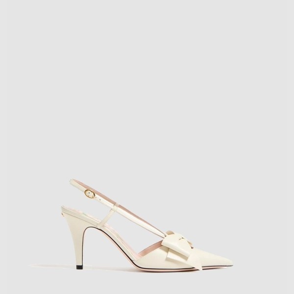 ❤발렌티노 여성 보와우 무아레 패브릭 슬링백 펌프스 - Valentino Womens Bowaou Moire Fabric Slingback Pumps - vas6981x