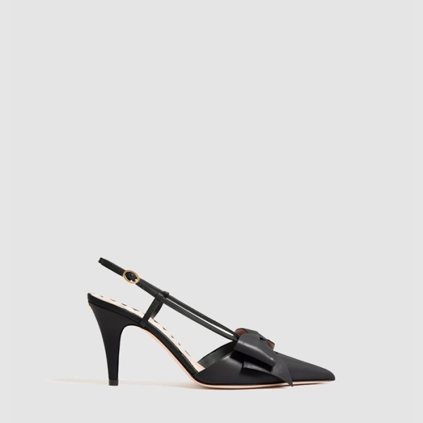 ❤발렌티노 여성 보와우 무아레 패브릭 슬링백 펌프스 - Valentino Womens Bowaou Moire Fabric Slingback Pumps - vas6982x