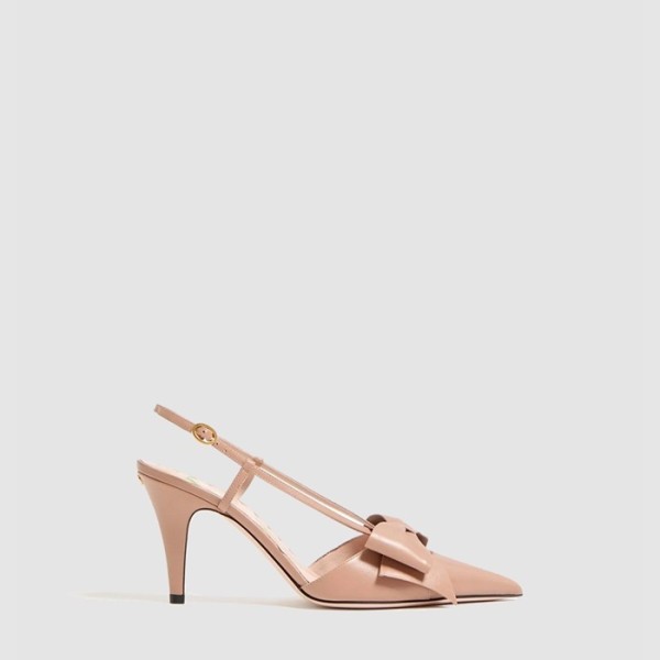 ❤발렌티노 여성 보와우 무아레 패브릭 슬링백 펌프스 - Valentino Womens Bowaou Moire Fabric Slingback Pumps - vas6983x