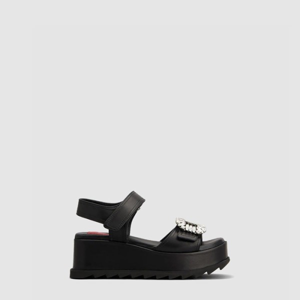 ❤로저비비에 여성 슬라이디 비브 웨지 샌들 - Roger Vivier Womens Slidey Vivi Wedge Sandals - ros7025x