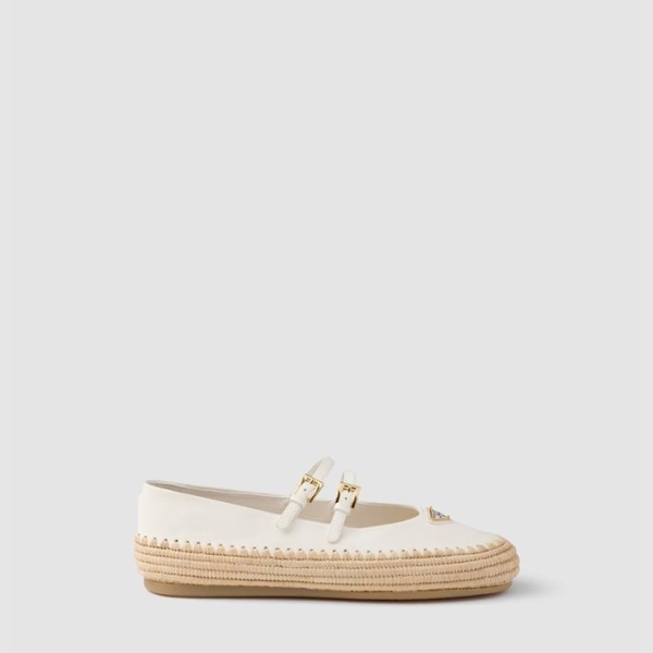 ❤프라다 여성 나파 라피아 발레리나  - Prada Womens Nappa Raffia Ballerina - prs7039x