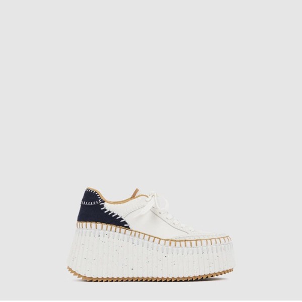 ❤끌로에 여성 NAMA 웨지 스니커즈 - Chloe Womens NAMA Wedge Sneakers - chs7043x