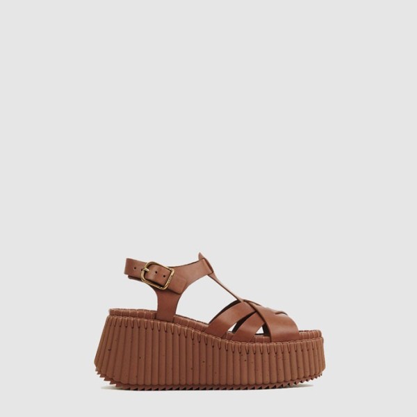 ❤끌로에 여성 NAMA 웨지 샌들 - Chloe Womens NAMA Wedge Sandals - chs7046x