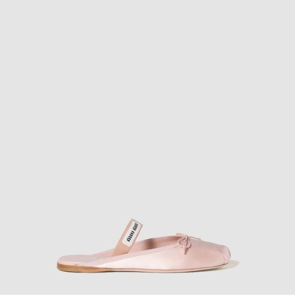 ❤미우미우 여성 새틴 발레리나 뮬 - Miumiu Womens Satin Ballerina Mule - mis7078x