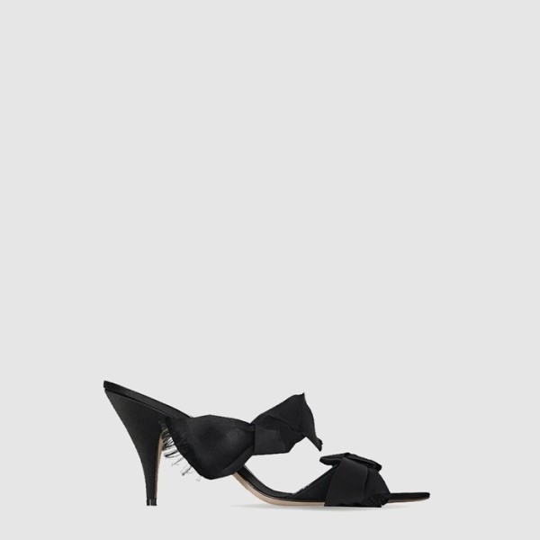 ❤더 로우 여성 Vika Knot 새틴 힐 샌들 - The Row Womens Vika Knot Satin Heel Sandals - ths7085x