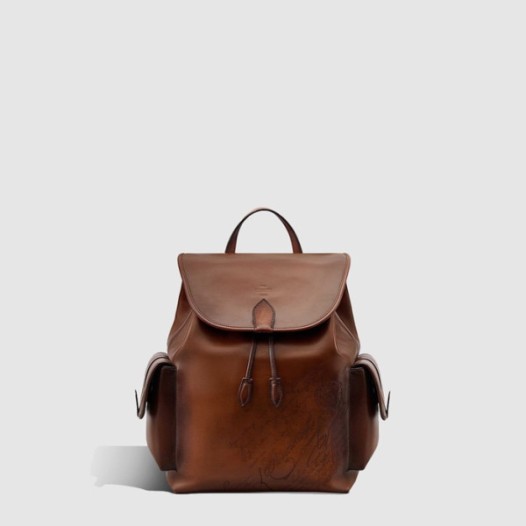 ❤벨루티 남성 호라이즌 스크리토 레더 백팩 - Berluti Mens Horizon Scritto Leather Backpack - beb8009x