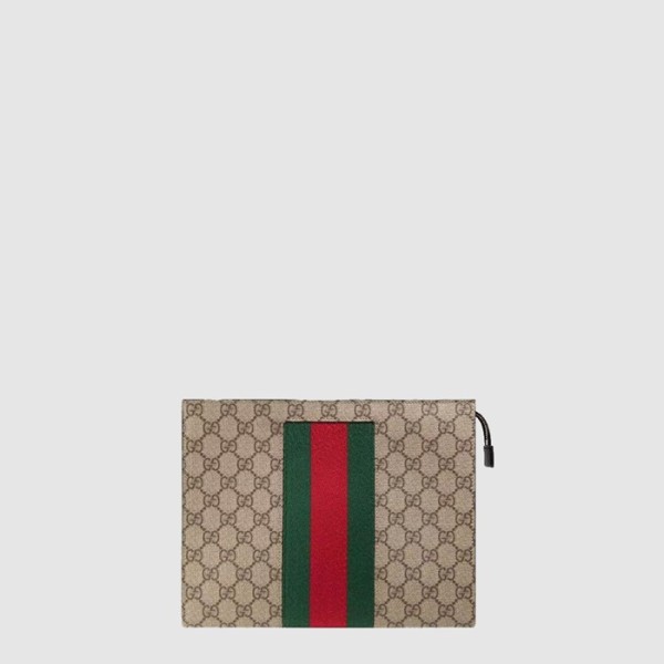 ❤구찌 남성 GG 수프림 캔버스 웹 파우치 - Gucci Mens GG Supreme Canvas Web Pouch - gub8022x
