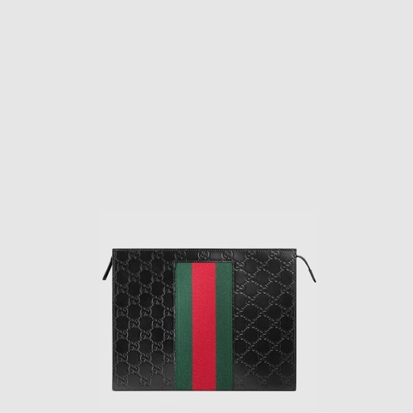 ❤구찌 남성 GG 수프림 캔버스 웹 파우치 - Gucci Mens GG Supreme Canvas Web Pouch - gub8024x