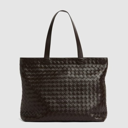 ★보테가베네타 남성 스몰 인트레치아토 지퍼 토트 백 - Bottega veneta Mens Large Intrecciato Zipper Tote Bag