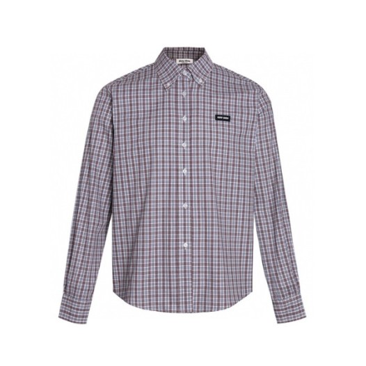 ❤미우미우 남/녀 체크 셔츠 - Miumiu Unisex Flanner Shirts - mic7852x