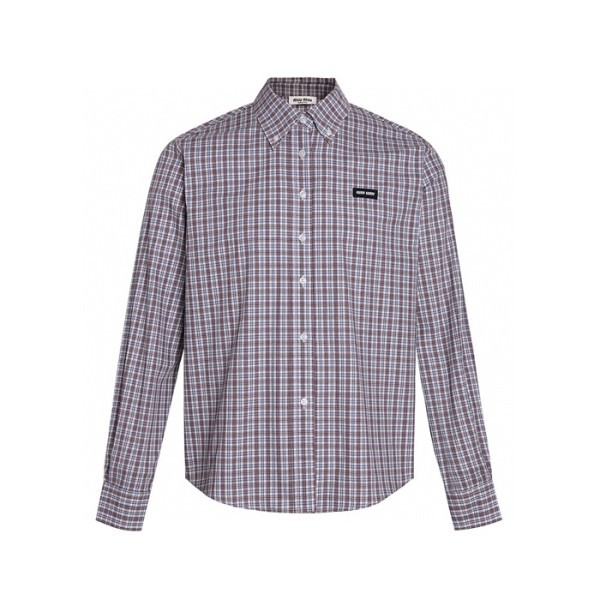 ❤미우미우 남/녀 체크 셔츠 - Miumiu Unisex Flanner Shirts - mic7852x