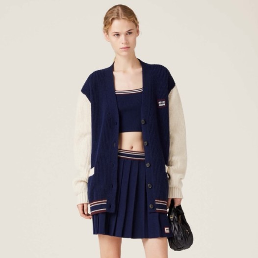 ❤미우미우 여성 브이넥 가디건 - Miumiu Womens V-neck Cardigan - mic7861x