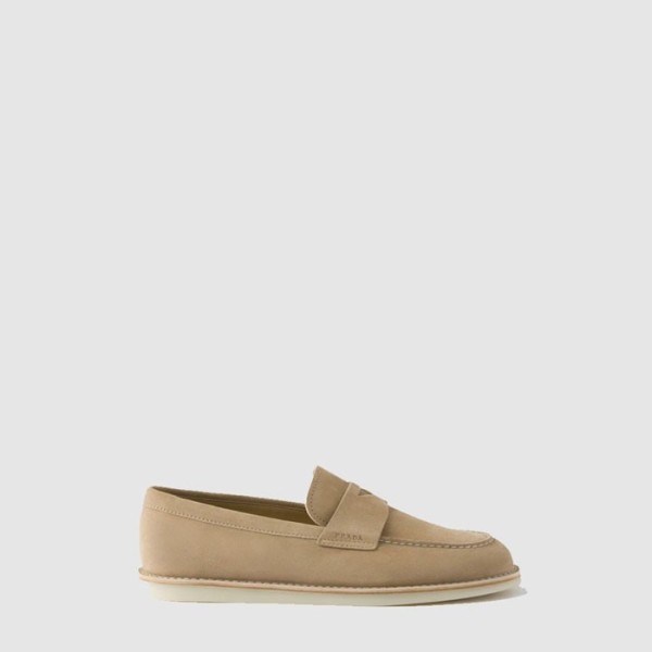 ❤프라다 남성 블리치드 스웨이드 로퍼 - Prada Mens Bleached Suede Loafers - prs7159x