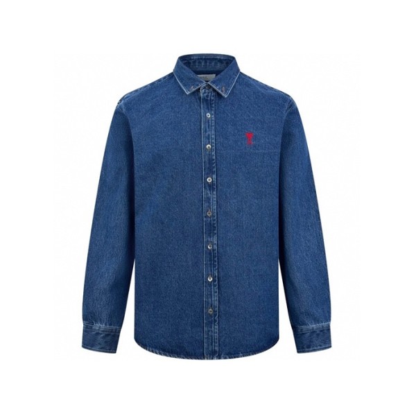 ❤아미 남성 데님 셔츠 - Ami Mens Denim Shirts - amc7864x